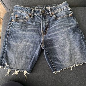 American Eagle Original Bootcut Jeans cut off to make into shorts. Size 29x30